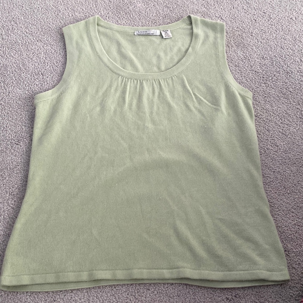 Mint green top